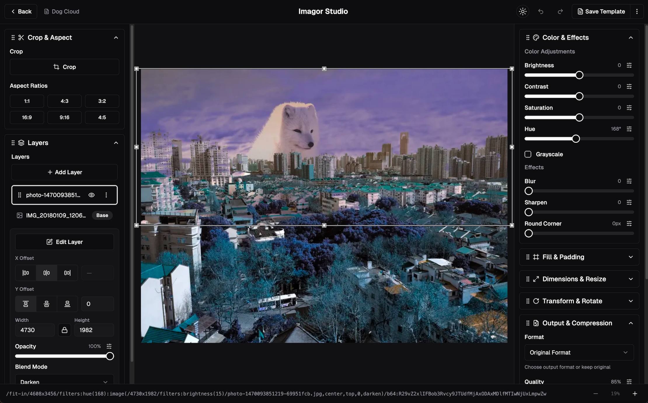 Imagor Studio Multi-Layer Editor